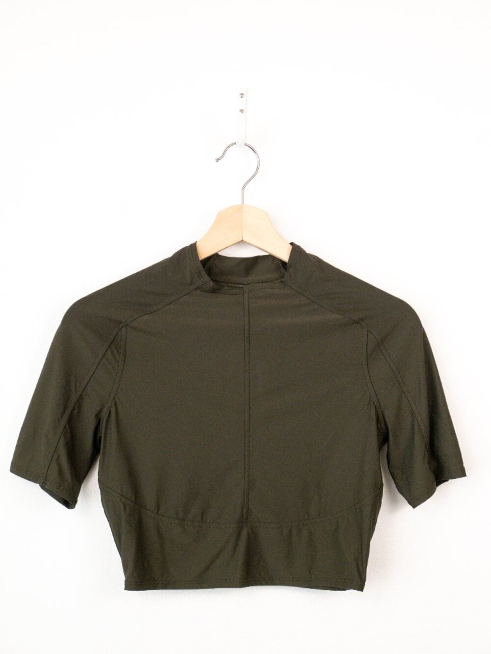 Lululemon Tight-Fit Short-Sleeve Shirt Sz 2-4 Olive